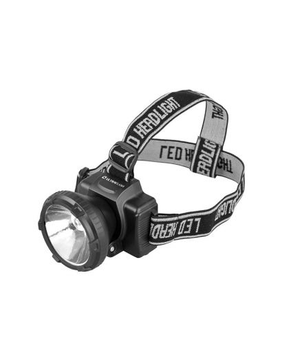 Фонарь Ultraflash LED5364 (фонарь налобн аккум 220В, черный, 0,5 Ватт LED, 2 реж, пласт, бокс)