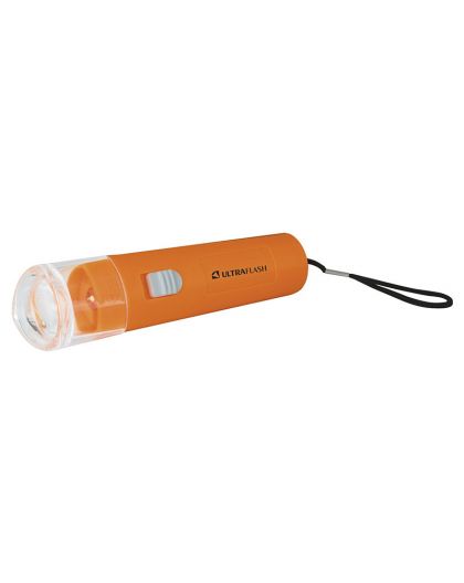 Фонарь Ultraflash 917-TH (фонарь, оранжевый, 1LED, 1 реж, 3xAG10 в комплекте,, пласт., блист.-пакет)