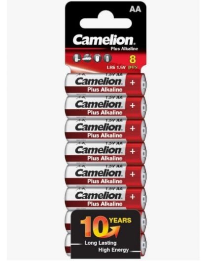 Camelion LR6 Plus Alkaline SP-8 (LR6-SP8, пальчиковая батарейка АА,1.5В)