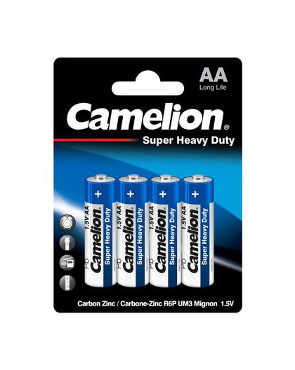 Camelion BLUE R6 BL-4 (R6P-BP4B, пальчиковая батарейка АА,1.5В)