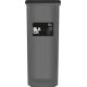 Банка для сыпучих продуктов Plast Team  BLACK 1,65 л прямоугольная