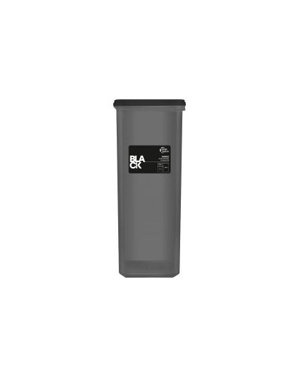 Банка для сыпучих продуктов Plast Team  BLACK 1,65 л прямоугольная