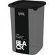 Банка для сыпучих продуктов Sugar&Spice Black квадратная 1,2л, с гибкой крышкой