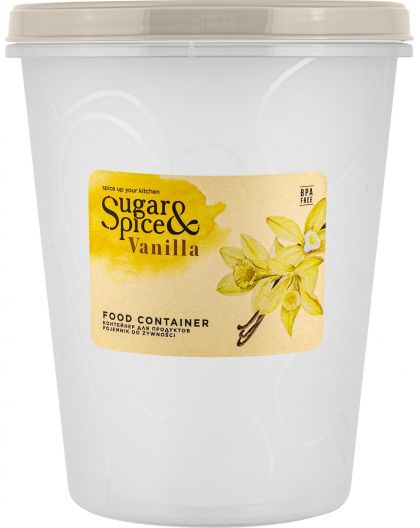 Банка для продуктов Sugar&Spice Vanilla с завинчивающейся крышкой 1л