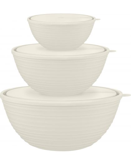 Набор салатников Sugar&Spice Cardamom (1,2+2,3+4,1 л) с крышками