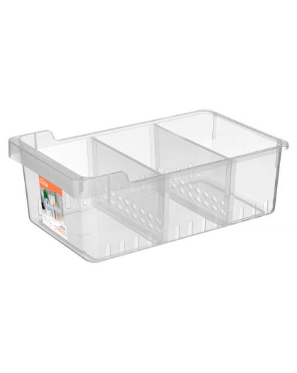 Контейнер для хранения с разделителями Cypress 8,2л, 225х380х140мм (бесцветный)