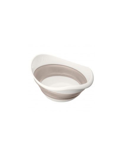 Миска-дуршлаг 2-в-1 складная  ZOOM 3,9л 310*250*80мм (Светло-бежевый)