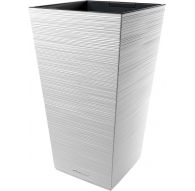Кашпо квадрат  La Decoro максимум  (34,5л) Цв. Белый (Арт. КШ-2687)