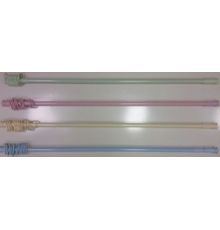 Карниз для ванной комнаты Zalel хром с пружиной с кольцами 110-220см