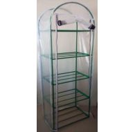 Парник для балкона 5 полок РАЗБОРНЫЙ с чехлом h 1960мм, ш 600мм гл 350мм, цвет в ассортименте в разобраном виде 68*46*16см