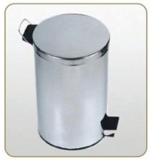 Ведро для мусора с педалью 5л хром