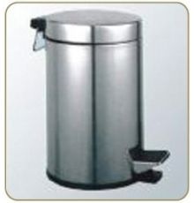 Ведро для мусора с педалью 8л хром