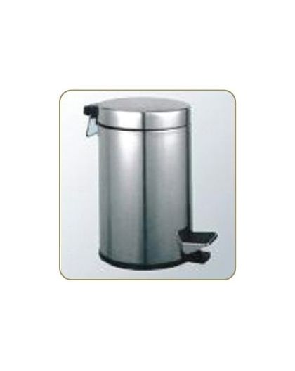 Ведро для мусора с педалью 8л хром
