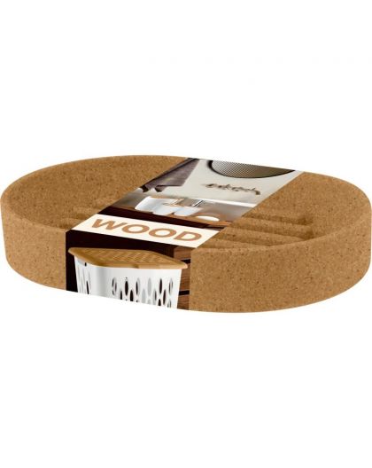 Мыльница Keeplex Wood 12x8,3x2см