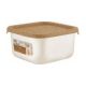 Контейнер для продуктов Sugar&Spice Wood квадратный 0,4л с гибкой крышкой