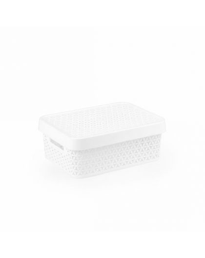 Корзина Элемент 11л белый 370х280х140мм