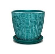 Набор керамический горшков 3шт Метро волна бутон (12, 15, 18 см)