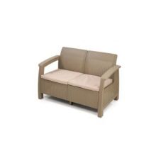 Диван Holiday 2-х местный 1280х700х790мм + 2 подушки (535х500х50мм)
