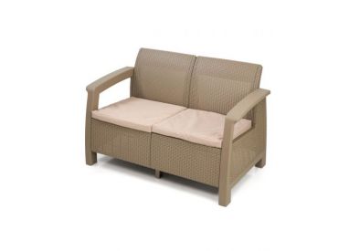 Диван Holiday 2-х местный 1280х700х790мм + 2 подушки (535х500х50мм)