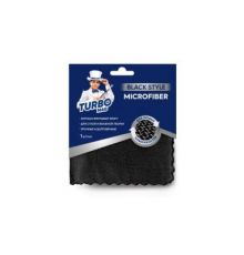 Салфетка универсальная TURBOMAG BLACK STYLE, микрофибра 220г/м2, 30*30 см, 1 шт.