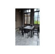 Комплект: Стол Rodos прямоугольный 1605х945х750мм + 6 Кресел Rodos 550х590х820мм Венге