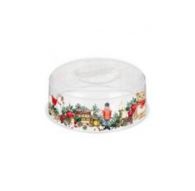 Крышка для СВЧ D250мм с декором Игрушки (бесцветный)