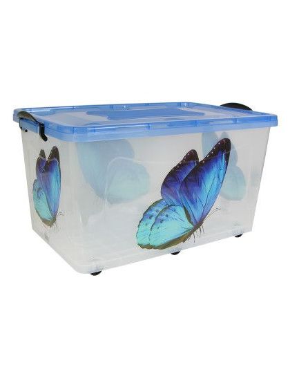 Контейнер для хранения 7 (50л) прозр. БАБОЧКА