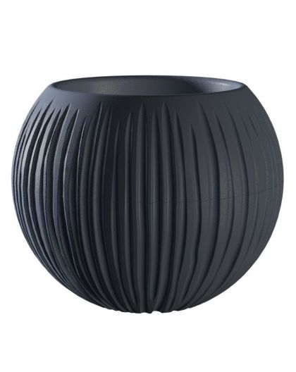 Кашпо Сфера (1,7 л.) Цв. Антрацит (Арт. КШ-9524)