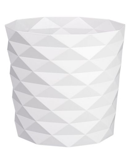 Кашпо Диамант (3л) Цв. Белый (Арт. КШ-4637)