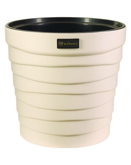 Кашпо Бархан (12л) Цв. Кремовый (Арт.КШ-0547)