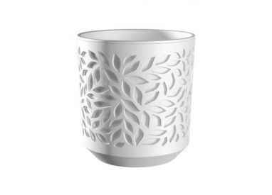 Кашпо Leaves (4л.) Цв. Белый/Белый (Арт. КШ-5827)