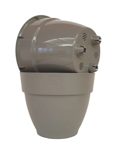 Горшок с дренажной системой Лори VipSet 15,6л серый