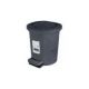 Мусорное ведро с педалью Stone 6 л темный камень