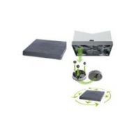 Подставка квадр. на колесах Mobile Platform Square 39*39,h4,5см антрацит(anthracit)