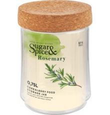 Банка для сыпучих продуктов Sugar&Spice Rosemary 0,75л с пробковой крышкой