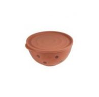 Салатник с крышкой 2,0 л Оливье (кирпичный)