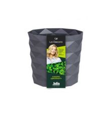 Кашпо Диамант (0,5л) Цв. Антрацит (Арт. КШ-1788) Кашпо Диамант (0,5л) Цв. Антрацит (Арт. КШ-1788)