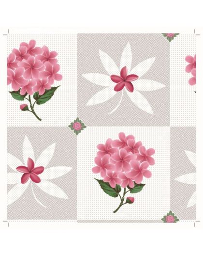 Клеенка Transparent PVC Tablecloth 1,37*30m прозрачная с рисунком TT-2347А