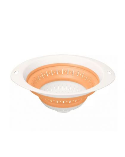 Дуршлаг круглый ZOOM складной 2л Оранжевый
