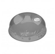 Крышка для микроволновой (СВЧ) печи и холодильника с d230 мм (черный)