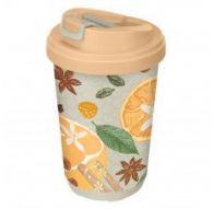 Термостакан с клапаном и декором СПЕЦИИ 400мл (Бежевый)