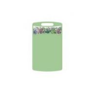 Доска разделочная Bergamo прямоугольная 335x220x4мм с декором (зеленый)