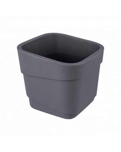 Горшок для цветов фактурный Hills 2,2л (d155, h145,5мм) (серый)