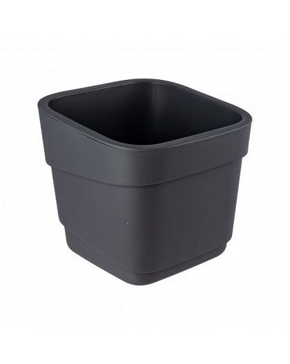 Горшок для цветов фактурный Hills 7л (d221, h207мм)(серый)