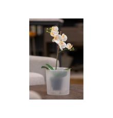 Горшок для цветов с дренажной вставкой Genius 2.5л  (d157, h156мм) прозрачный