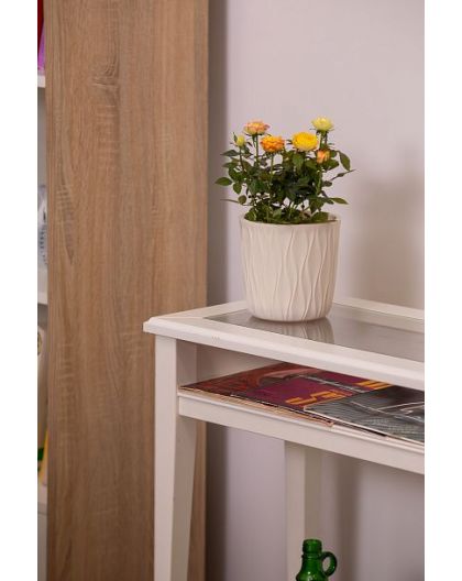 Горшок для цветов с дренажной вставкой Desert 2,3л (d157, h152мм)(молочный)