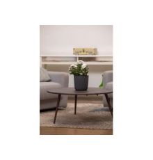 Горшок для цветов с дренажной вставкой Desert 3,6л (d182, h177мм)(серый)