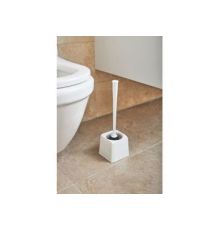 Ёршик для туалета с подставкой SCANDI PRO C c антискользящим основанием (Белый)