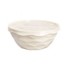 Салатник Modena 4л с крышкой (светло-бежевый)