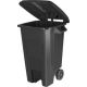 Бак для мусора Freestyle с крышкой на колесах 100 л (PP), черный